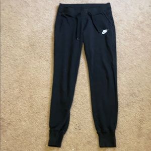 Black Nike joggers